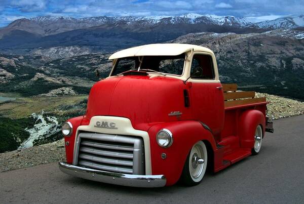 1949 Art Print featuring the photograph 1949 GMC CAB Over Pickup Truck by Tim McCullough