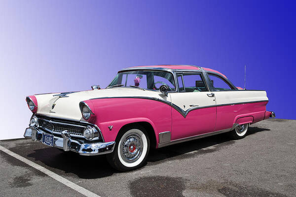 Car Art Print featuring the photograph 1955 Ford Crown Victoria by Gianfranco Weiss