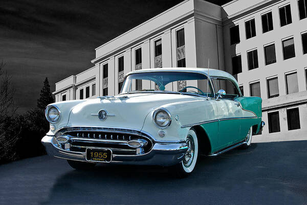Auto Art Print featuring the photograph 1955 Oldsmobile Super 88 by Dave Koontz