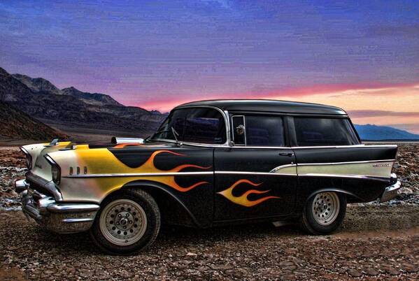 1957 Art Print featuring the photograph 1957 Chevrolet Shorty Wagon by Tim McCullough