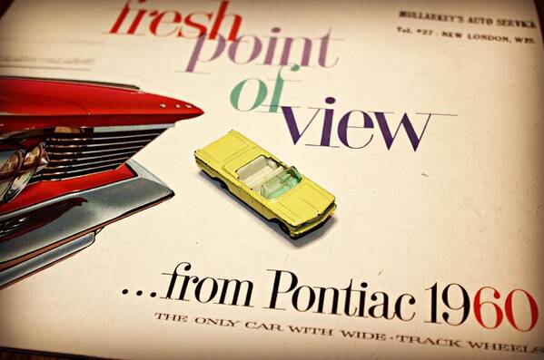 Pontiac Art Print featuring the photograph 1960 Pontiac Matchbox Cover Car by Steve Natale