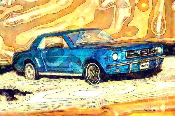 1964 Ford Mustang Art Print featuring the photograph 1964 Ford Mustang by Phillip Garcia