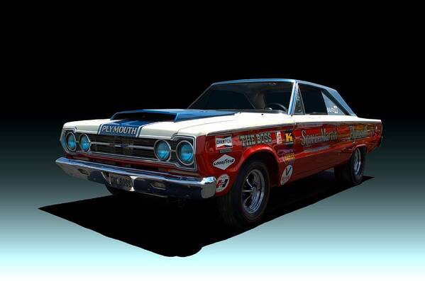 1967 Art Print featuring the photograph 1967 Plymouth GTX Stock Car by Tim McCullough