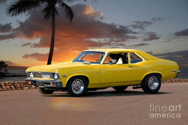 Automobile Art Print featuring the photograph 1972 Chevrolet Nova by Dave Koontz