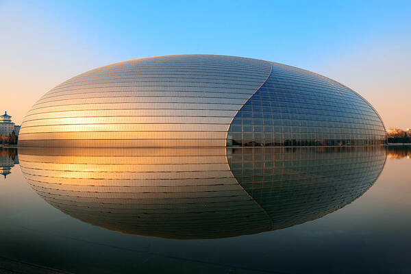 Beijing Art Print featuring the photograph National Centre for the Performing Arts #2 by Songquan Deng