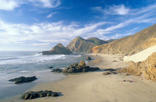 Beach Art Print featuring the photograph Big Sur California #2 by James Steinberg