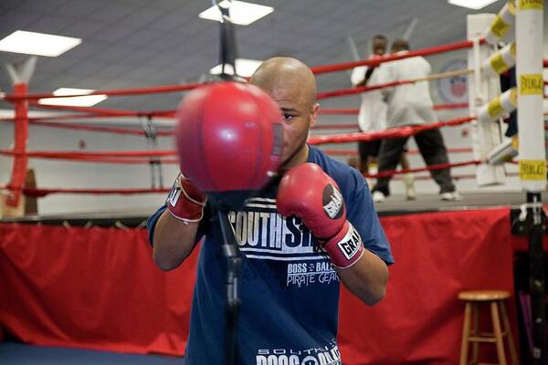 People Art Print featuring the photograph Boxer Training #2 by Jim West