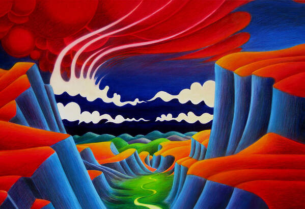 Magical Art Print featuring the painting Escalante #2 by Richard Dennis