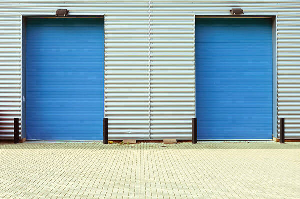 Access Art Print featuring the photograph Factory doors #2 by Tom Gowanlock