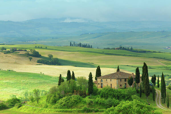 Scenics Art Print featuring the photograph Farm In Tuscany #2 by Mammuth