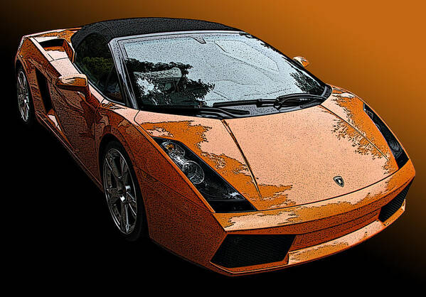 Lamborghini Gallardo Sypder Art Print featuring the photograph Lamborghini Gallardo Spyder #1 by Samuel Sheats