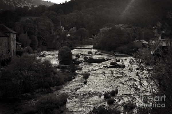 Garden Art Print featuring the photograph Llangollen and Maelor Country River #2 by Doc Braham