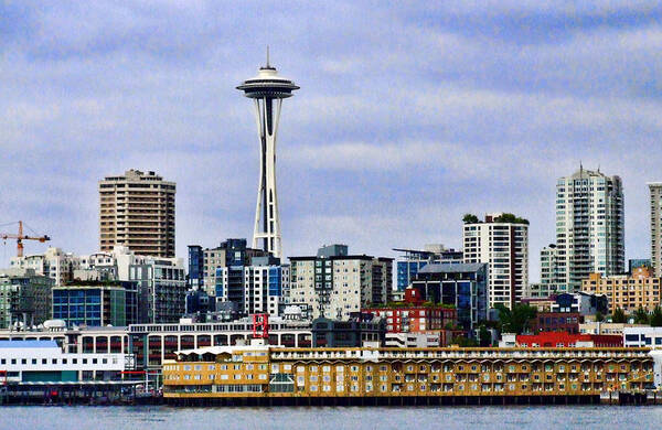 Seattle Art Print featuring the photograph Seattle Waterfront by Ron Roberts