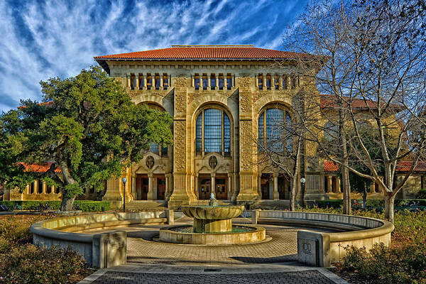 Stanford University Art Print featuring the photograph Stanford University's Cecil Green Library #2 by Mountain Dreams