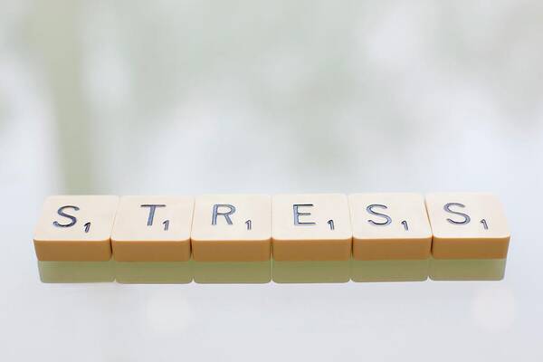 Letter Art Print featuring the photograph Stress #2 by Ian Hooton/science Photo Library