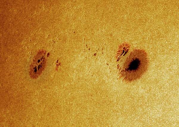 Ar 1793 Art Print featuring the photograph Sunspots #2 by Damian Peach