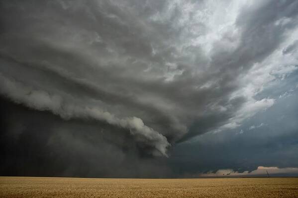 Supercell Thunderstorm Art Print featuring the photograph Supercell Thunderstorm #2 by Roger Hill/science Photo Library