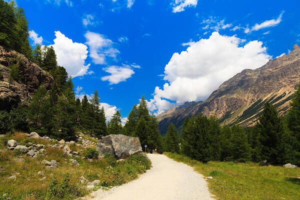 Bernina Art Print featuring the photograph Swiss Mountains #2 by Raul Rodriguez