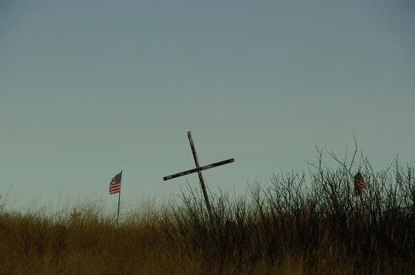 Cross Art Print featuring the photograph The Fallen #2 by Jeff Swan