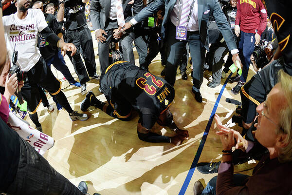 Playoffs Art Print featuring the photograph 2016 Nba Finals - Game Seven by Andrew D. Bernstein Playoffs Art Print featuring the photograph 2016 Nba Finals - Game Seven by Andrew D. Bernstein