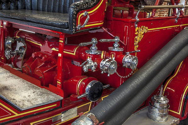Fire Engine Art Print featuring the photograph 1915 LaFrance Fire Engine #3 by Rich Franco