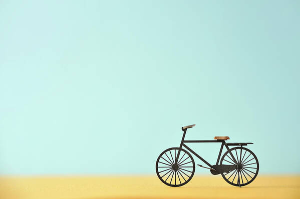 Paper Craft Art Print featuring the photograph Bicycle Model Made Of Paper #3 by Yagi Studio