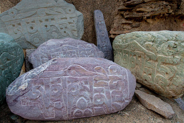 Buddhist Art Print featuring the photograph India, Jammu & Kashmir, Ladakh #3 by Ellen Clark