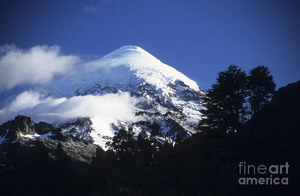 Argentina Art Print featuring the photograph Lanin volcano #1 by James Brunker