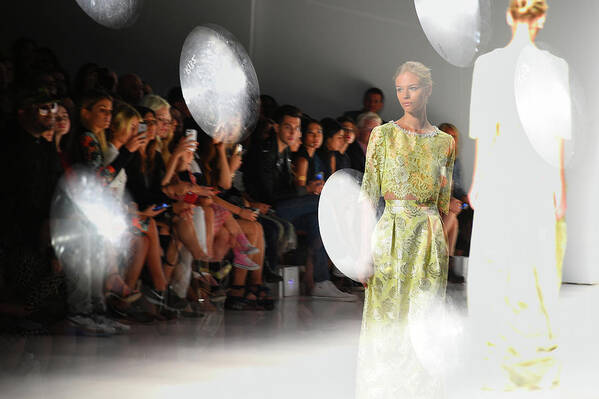 New York Fashion Week Art Print featuring the photograph Mercedes-benz Fashion Week Spring 2015 #3 by Andrew H. Walker