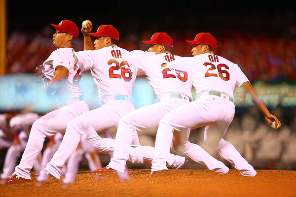 St. Louis Cardinals Art Print featuring the photograph Philadelphia Phillies V St Louis #3 by Dilip Vishwanat