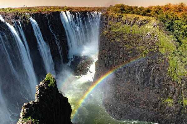 Africa Art Print featuring the photograph View Of Victoria Falls On The Zambesi #3 by David Santiago Garcia