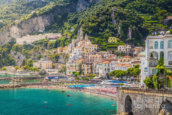 Amalfi Art Print featuring the photograph Amalfi Coast #4 by JR Photography