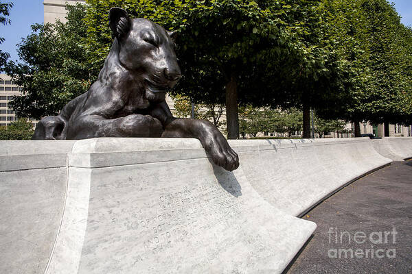 Commemorate Art Print featuring the photograph At the National Law Enforcement Officers Memorial in Washington DC #2 by William Kuta
