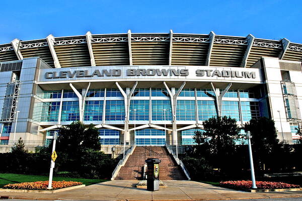 Cleveland Art Print featuring the photograph Cleveland Browns Stadium #4 by Frozen in Time Fine Art Photography