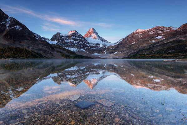 Tranquility Art Print featuring the photograph Mount Assiniboine #4 by Piriya Photography