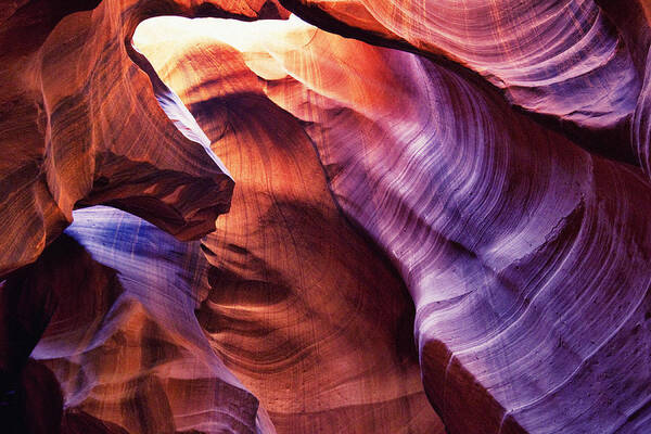 Native American Reservation Art Print featuring the photograph Upper Antelope Canyon #4 by Powerofforever