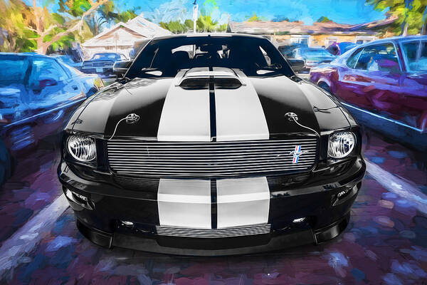 2007 Mustang Art Print featuring the photograph 2007 Ford Mustang Shelby GT Painted #5 by Rich Franco