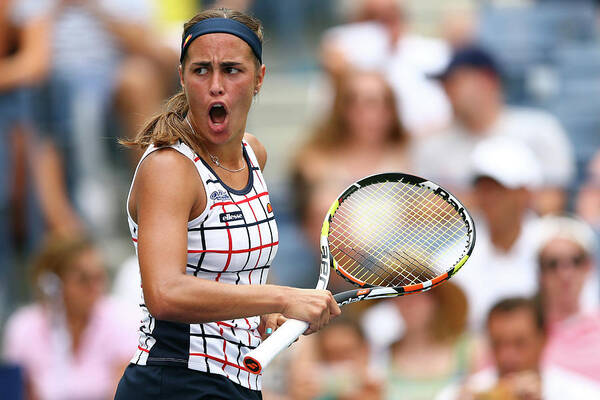 Monica Puig Art Print featuring the photograph 2015 U.s. Open - Day 1 #5 by Clive Brunskill
