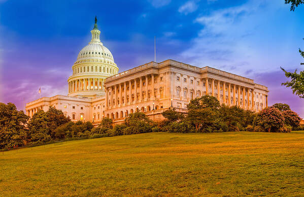 America Art Print featuring the photograph Capitol Building #5 by Peter Lakomy