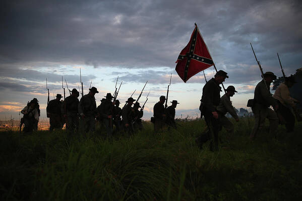 American Civil War Art Print featuring the photograph Gettysburg Marks 150th Anniversary Of #5 by John Moore