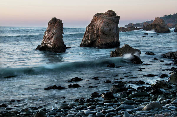 Tranquility Art Print featuring the photograph Rugged Big Sur Coast #5 by Mitch Diamond
