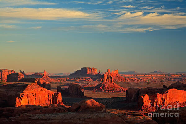 Arizona Art Print featuring the photograph Hunts Mesa Sunrise #6 by Fred Stearns