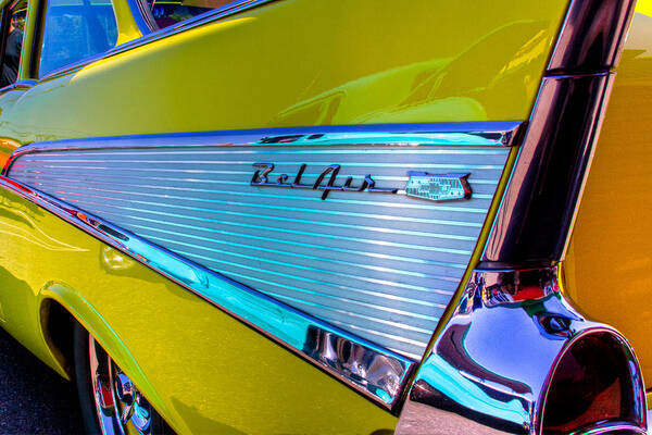 57 Art Print featuring the photograph 1957 Chevy Bel Air Custom Hot Rod #8 by David Patterson