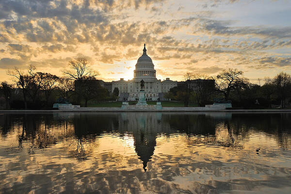 Government Art Print featuring the photograph Washington DC #7 by Songquan Deng