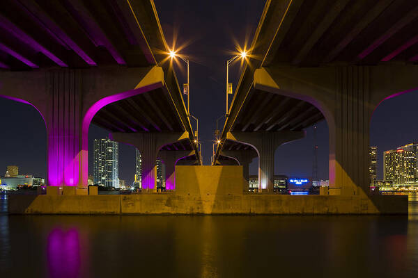 Architecture Art Print featuring the photograph Miami Downtown Skyline by Raul Rodriguez
