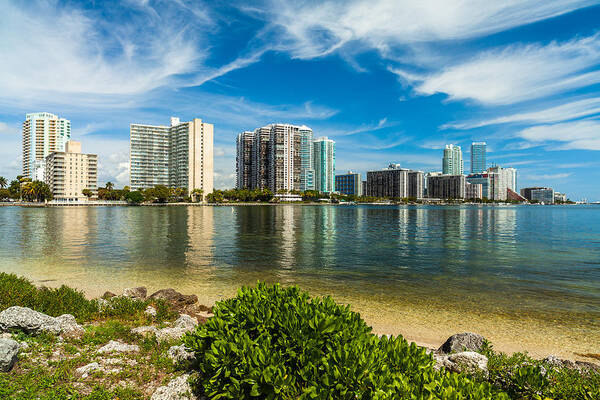 Architecture Art Print featuring the photograph Miami Skyline #8 by Raul Rodriguez