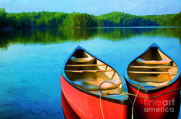 Virginia Art Print featuring the photograph A Day on the Lake by Darren Fisher