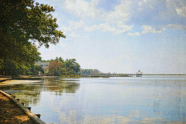 Top Art Print featuring the photograph A Perfect Currituck Day by Paulette B Wright