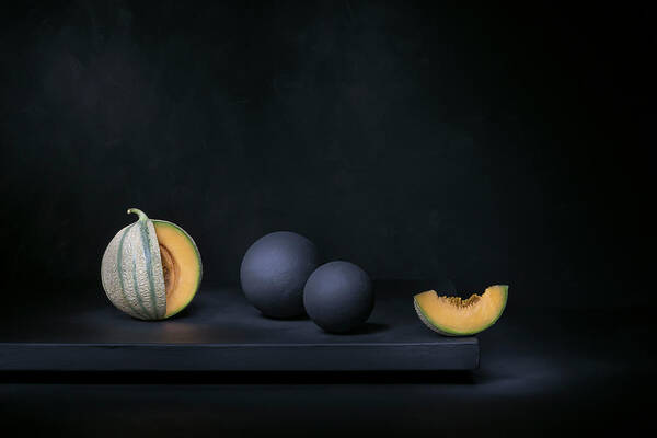 Watermelon Art Print featuring the photograph A Piece Of Moon by Christophe Verot