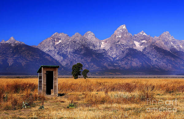 Tetons Art Print featuring the photograph A Room With Quite A View by Clare VanderVeen